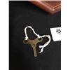 Image 2 : 3 Day Carina Pendalion Wall Clock with Key 19.5 “L x 12”W
