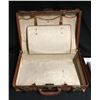 Image 2 : 1940’s Dominion Leather Suitcase with Brass Fittings