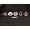 Image 1 : 5 Official  Licenced Pucks by The NHL