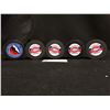 Image 1 : 5 Official  Pucks by The NHL