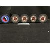 Image 2 : 5 Official  Pucks by The NHL