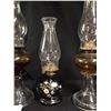 Image 2 : 3 Vintage Oil Kerosene Glass Lamps