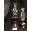 Image 4 : 3 Vintage Oil Kerosene Glass Lamps