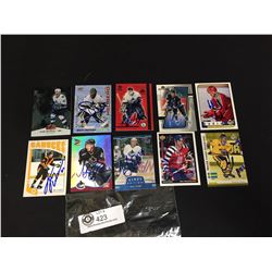 10 Vancouver Canucks NHL Signed Trading Cards