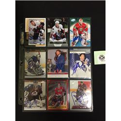 10 Different Signed NHL Trading Cards Upper Deck