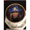 Image 2 : Star Trek II The Next Generation Lieutenant Commander Data Collector Plate With COA