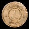 Image 3 : (1863) Knickerbocker Currency . . Civil War Token 1c Grades vf++