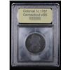 Image 4 : ***Auction Highlight*** 1787 Connecticut . . Colonial Cent 1c Graded vf+ By USCG (fc)