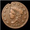 Image 2 : 1819 Small Date . Coronet Head Large Cent 1c Grades vf details