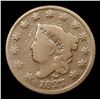Image 2 : 1827 . . Coronet Head Large Cent 1c Grades vg+