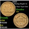 Image 1 : 1857 Flying Eagle Cent 1c Grades f+