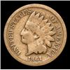 Image 2 : 1861 Key Date To CN Series . Indian Cent 1c Grades vg+