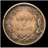 Image 3 : 1863 Army & Navy 100¡ CW Rotated Die . Civil War Token 1c Grades f+