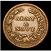 Image 3 : 1863 Army & Navy Liberty Cap Rev Very Near Unc Civil War Token 1c Grades Choice AU/BU Slider