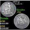Image 1 : 1877-p . . Trade Dollar $1 Grades vf++