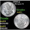 Image 1 : 1880-p . . Morgan Dollar $1 Grades Select+ Unc