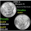 Image 1 : 1881-o . Scarce In This Grade . Morgan Dollar $1 Grades Select+ Unc