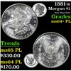 Image 1 : 1881-s . Very Near Gem Morgan Dollar $1 Grades Choice Unc+ PL