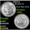 Image 1 : 1883-p . Very Near Gem Morgan Dollar $1 Grades Choice+ Unc