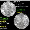 Image 1 : 1885-o . Very Near Gem Morgan Dollar $1 Grades Choice+ Unc