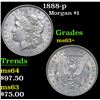 Image 1 : 1888-p . . Morgan Dollar $1 Grades Select+ Unc