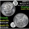 Image 1 : 1897-s Much Better Date . Morgan Dollar $1 Grades Select Unc+ PL