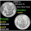 Image 1 : 1902-o . Very Near Gem Morgan Dollar $1 Grades Choice+ Unc