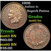 Image 1 : 1906 Superb Patina . Indian Cent 1c Grades Select Unc BN