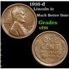 Image 1 : 1916-d Much Better Date . Lincoln Cent 1c Grades vf++
