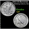 Image 1 : 1917-S Reverse . . Walking Liberty Half Dollar 50c Grades vg, very good