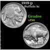 Image 1 : 1919-p . . Buffalo Nickel 5c Grades vf++