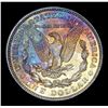 Image 3 : 1921-p Rainbow Toned Stunning Color Very Near Unc Morgan Dollar $1 Grades Choice AU/BU Slider