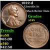 Image 1 : 1922-d Much Better Date . Lincoln Cent 1c Grades xf+