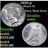 Image 1 : 1926-p . Very Near Gem Peace Dollar $1 Grades Choice+ Unc