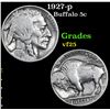 Image 1 : 1927-p . . Buffalo Nickel 5c Grades vf+