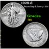 Image 1 : 1928-d . . Standing Liberty Quarter 25c Grades f+