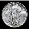 Image 2 : 1929-d Near Full Head Average Strike For The Issue Standing Liberty Quarter 25c Grades Select Unc