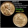 1935-d Very Strong Luster Very Near Gem Lincoln Cent 1c Grades Choice+ Unc BN