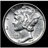 Image 2 : 1941-d . Very Near Gem Mercury Dime 10c Grades Choice Unc+ FSB