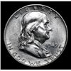 Image 2 : 1949-d . . Franklin Half Dollar 50c Grades Select+ Unc