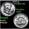 Image 1 : 1952-p . . Franklin Half Dollar 50c Grades Choice Unc