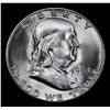 Image 2 : 1954-s . Great Gem Example Franklin Half Dollar 50c Grades GEM Unc