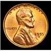 Image 2 : 1955-s . Very Near Gem Lincoln Cent 1c Grades Choice+ Unc RB