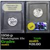 Image 1 : 1956-p . Great Gem Example Washington Quarter 25c Graded GEM Unc By USCG