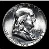 Image 2 : 1957-p . Very Near Gem Franklin Half Dollar 50c Grades Choice+ Unc