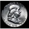 Image 2 : 1958-p . . Franklin Half Dollar 50c Grades Select Unc+ FBL