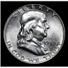 Image 2 : 1959-d . . Franklin Half Dollar 50c Grades Select+ Unc