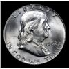 Image 2 : 1962-d . . Franklin Half Dollar 50c Grades Choice Unc FBL