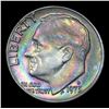 Image 2 : 1973-d Rainbow Toned Nice Rainbow Toning . Roosevelt Dime 10c Grades Choice Unc