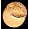 Image 2 : 198x Mint Error Struck 50% Off Center . Lincoln Cent 1c Grades Select+ Unc RD